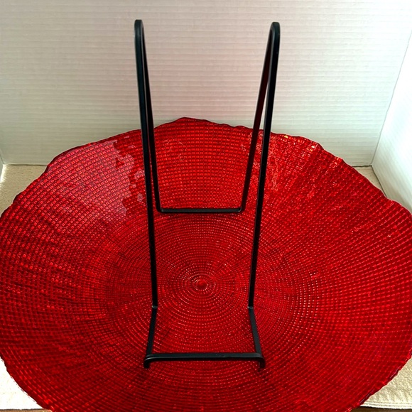 ‼️GONE ‼️ …Decorative Red Centre Piece Bowl, EUC. - Picture 9 of 9